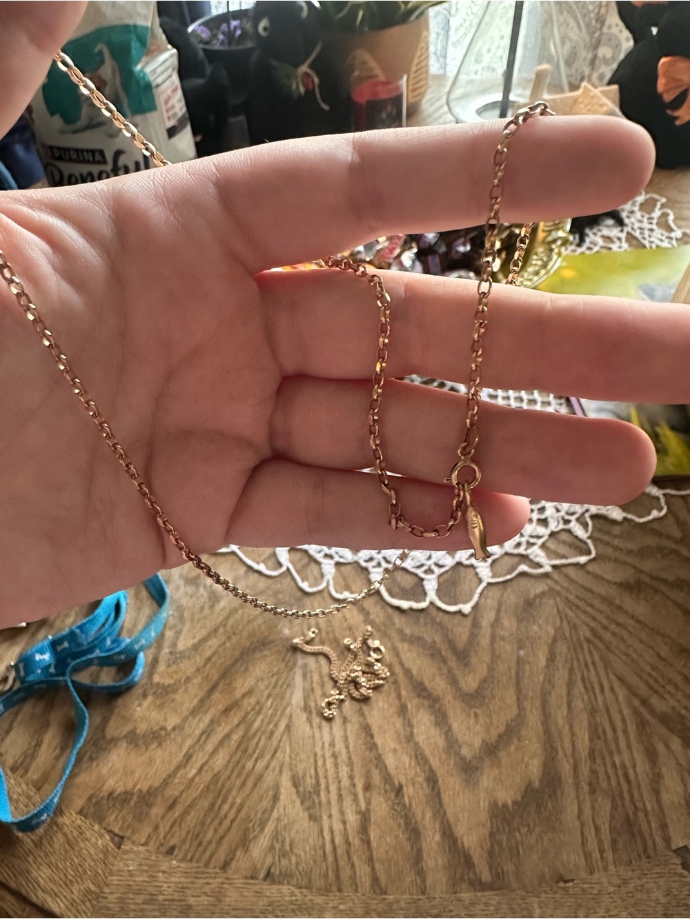 Vintage 9k 9ct belcher / butch / cable chain necklace - Picture 9 of 12